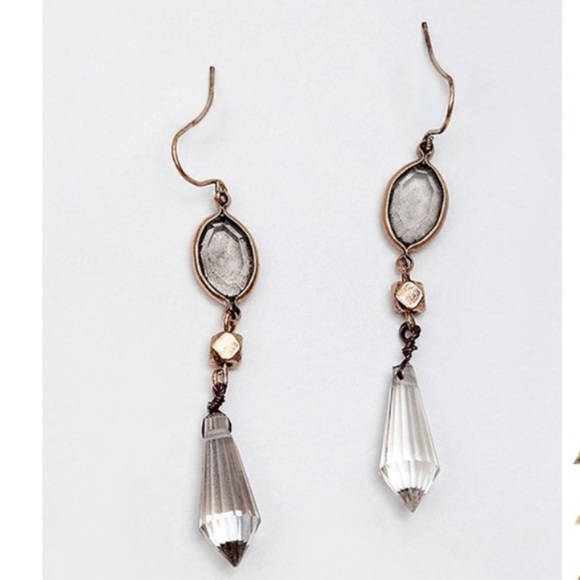 Waterdrop Crystal Dangle Earrings - Picture 4 of 5